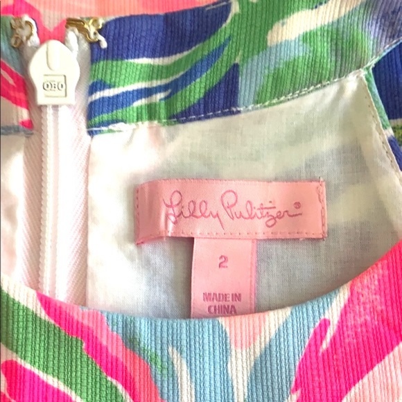 Lilly Pulitzer Ashlyn Jungle Utopia shift EUC - Picture 5 of 7
